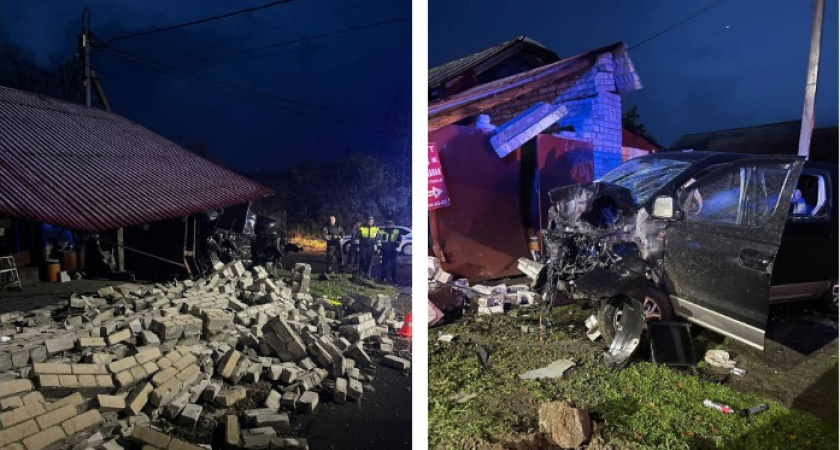 Смертельная авария: в Кольчугине легковушка влетела в гараж