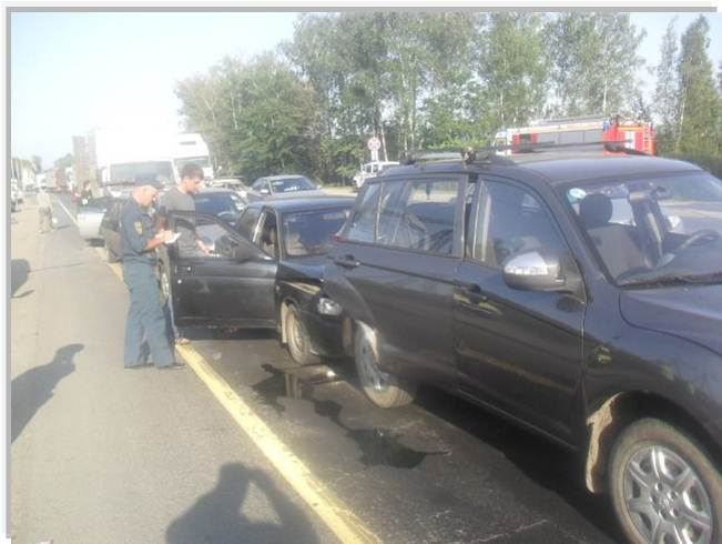 На трассе «М-7» во Владимирской области столкнулись 6 автомобилей