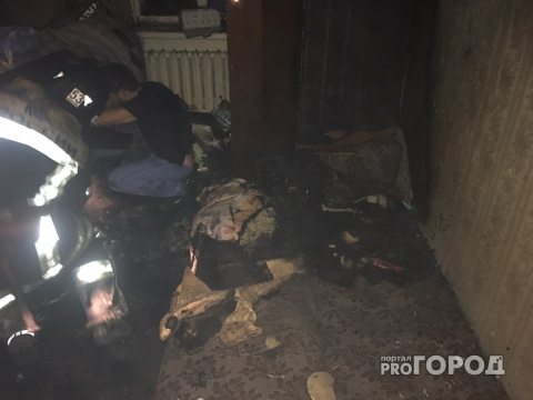 В час ночи в одном из жилых домов Владимира случился пожар