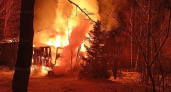 Крупный пожар в Петушинском районе полностью уничтожил жилой дом