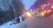 Массовое ДТП: в Александровском районе этим утром столкнулись несколько автомобилей