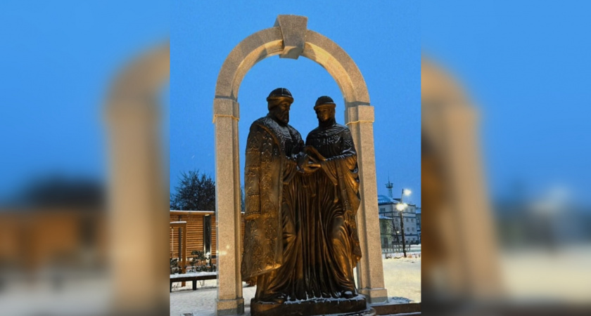 В Пермском крае появился памятник муромским святым Петру и Февронии