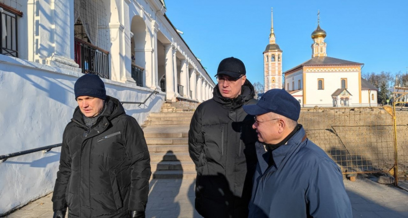 Министр строительства и ЖКХ России Ирек Файзуллин посетил с рабочим визитом Суздаль
