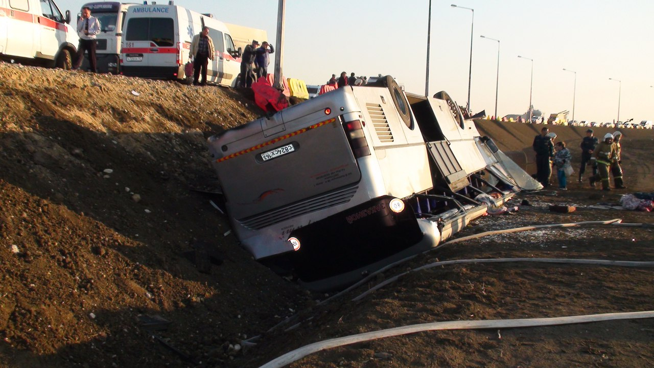 Туристический автобус с владимирцами на борту потерпел крушение в Крыму
