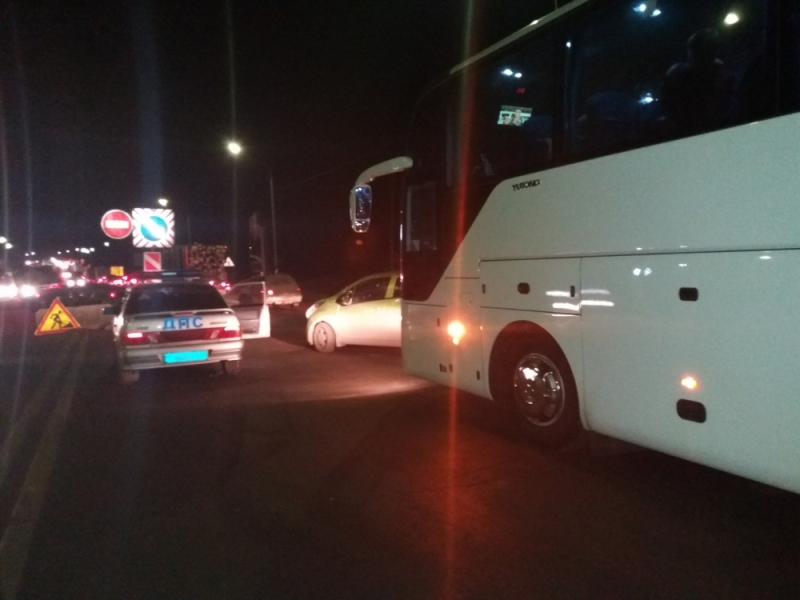 В Киржаче столкнулись туристический автобус и легковушка