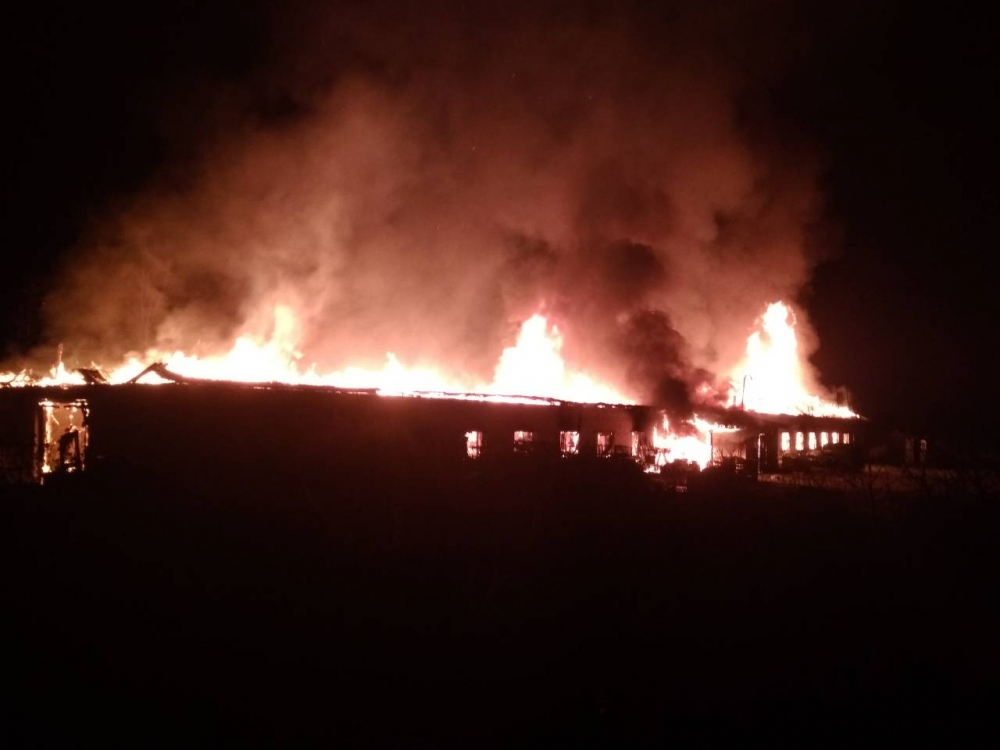 Накануне вечером на ферме под Владимиром произошел крупный пожар