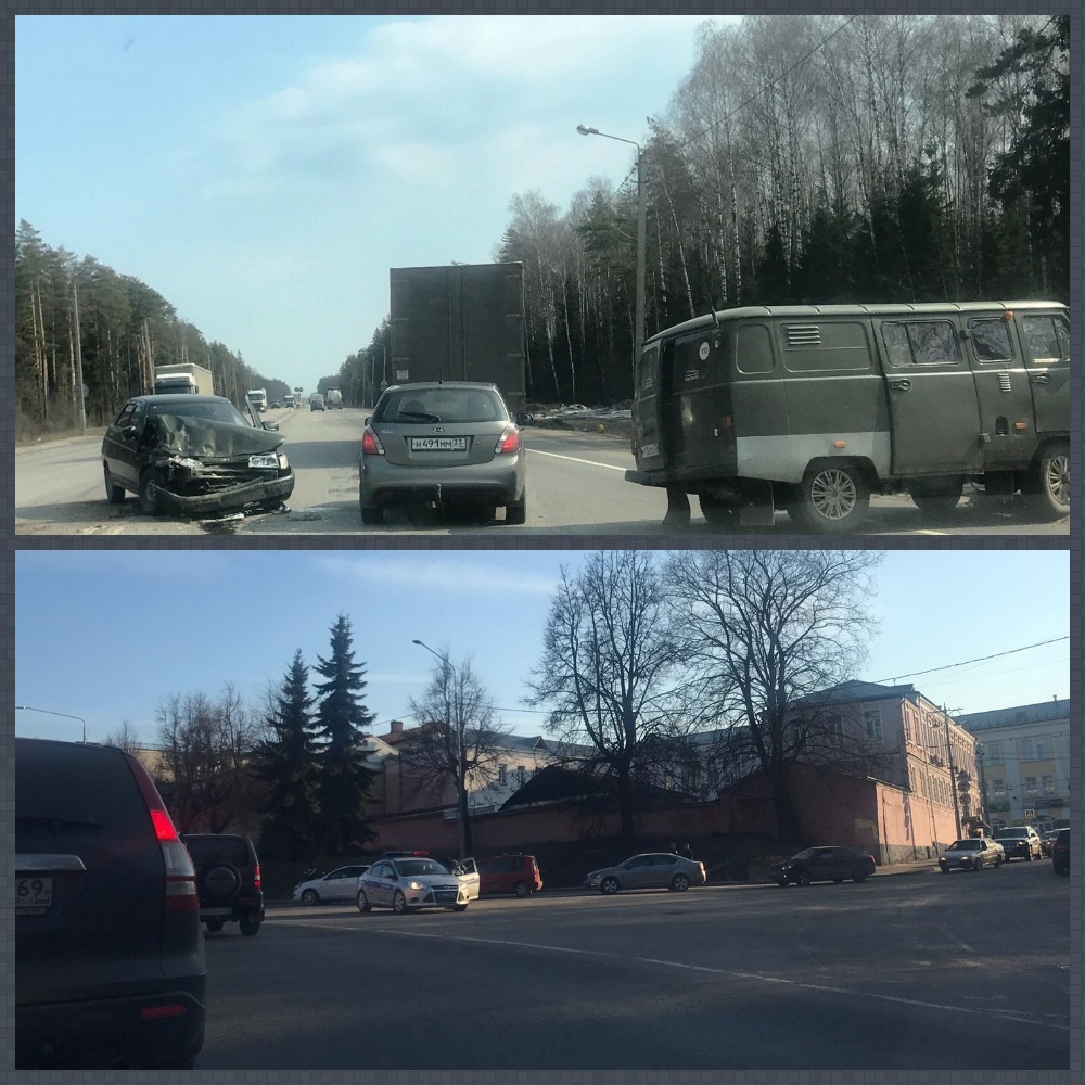 ДТП во Владимире: столкнулись два легковых автомобиля