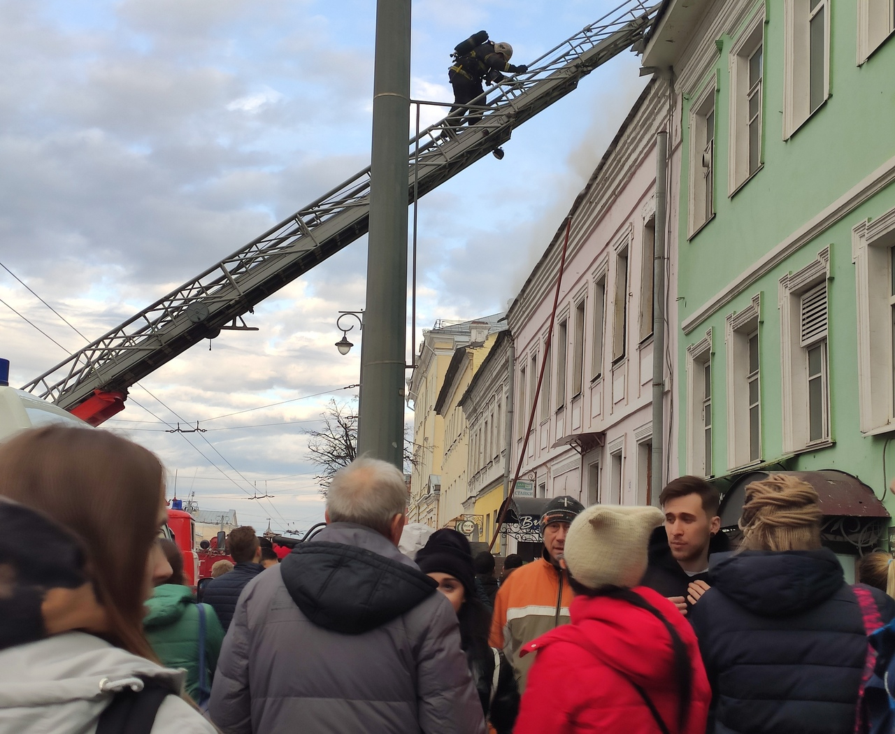 МЧС прокомментировало пожар в центре Владимира