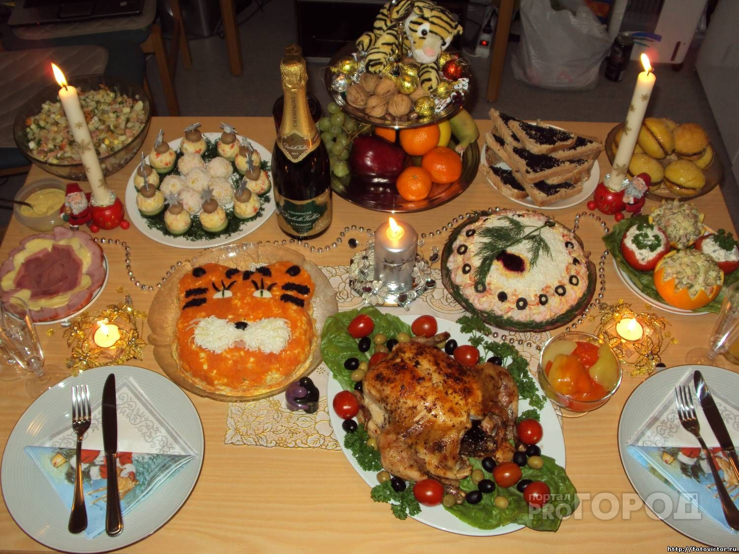 Названа средняя стоимость новогоднего стола для россиян