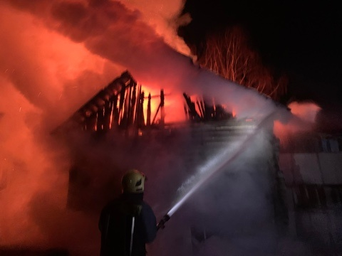 Пожар в Юрьев-Польском районе уничтожил два дома