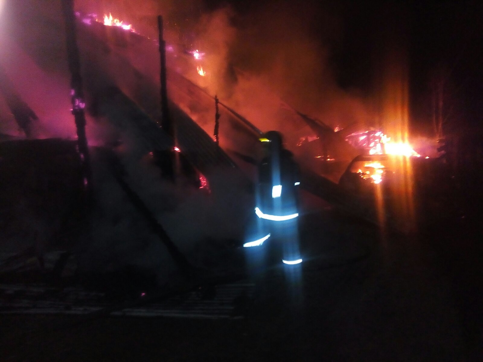 В Собинском районе сегодня ночью горел дом