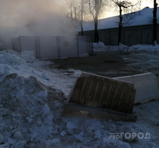 Ремонтные работы на Луначарского "заморожены" в связи с морозами