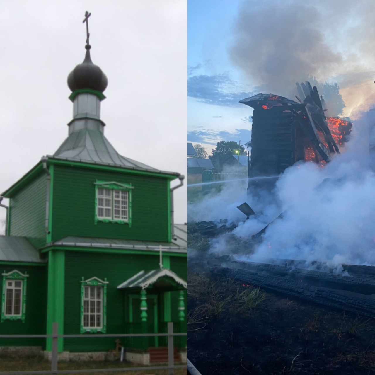 Во Владимирской области дотла сгорела старообрядческая церковь