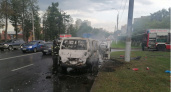 То ли жара, то ли молния: во Владимире ищут причину возгорания микроавтобуса
