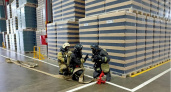 Владимирские пожарные теперь знают, как бороться с огнем на складах стеклохолдинга 
