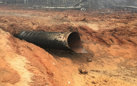 Стали известны подробности возгорания газопровода в Меленковском районе