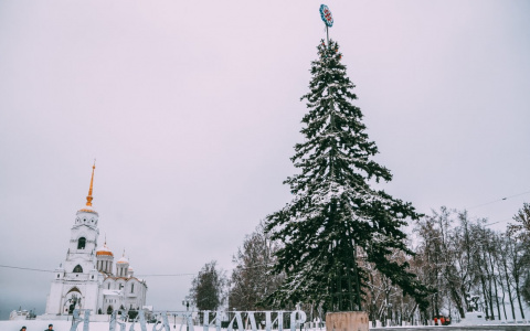 Праздники близко: город Владимир украшают к Новому году