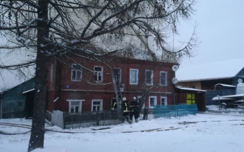 При пожаре во Владимире пострадал человек
